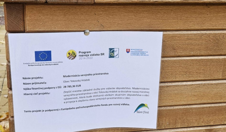 Modernizácia verejného priestranstav -aktivita 1+aktivita 2