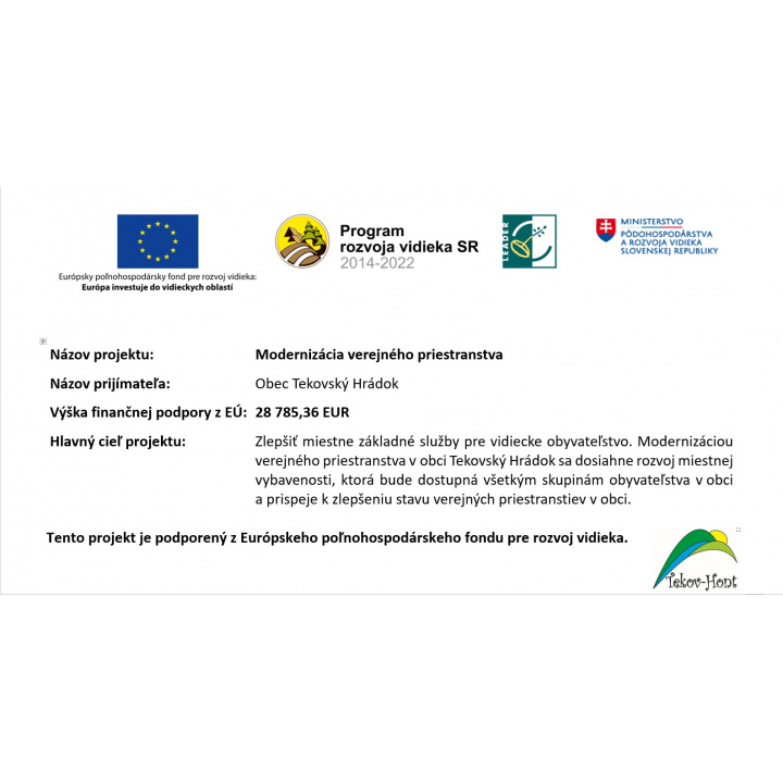 Modernizácia verejného priestranstva